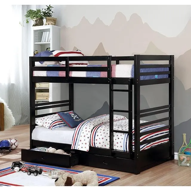 Furniture of America California CM-BK588T-BK Twin/Twin Bunk Bed