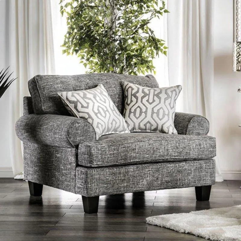 Furniture of America Pierpont Stationary Fabric Chair SM8012-CH