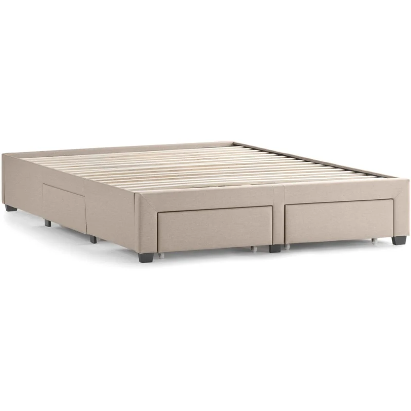 Malouf Watson Platform Bed Base - Oat (California King)