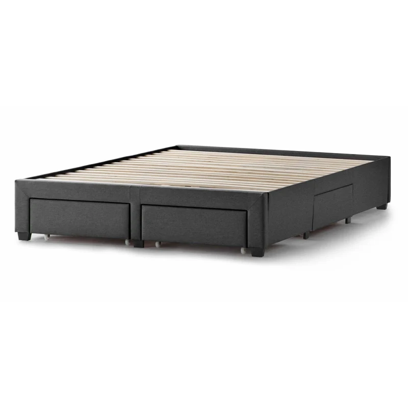 Malouf Watson Platform Bed Base - Charcoal (Queen)