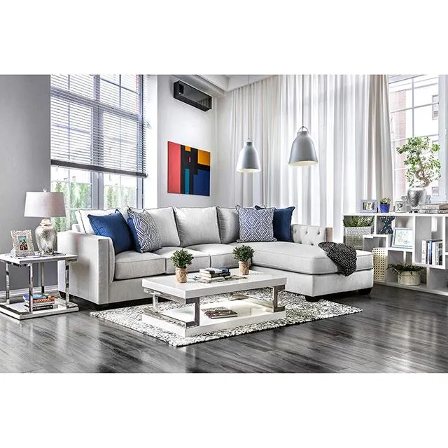 Furniture of America Ornella Fabric 2 pc Sectional SM2671-SECT