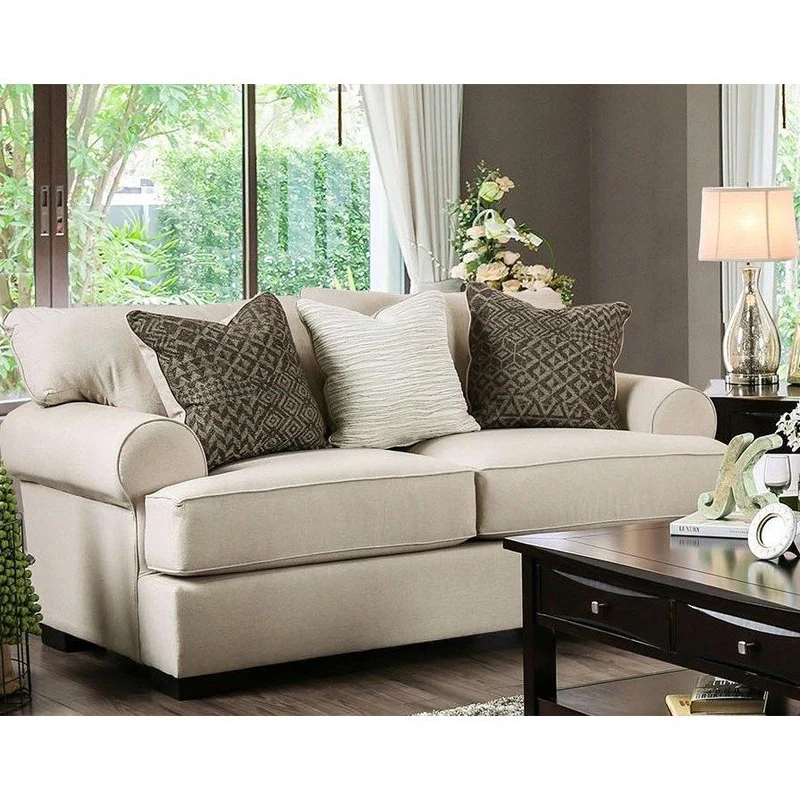Furniture of America Gilda Stationary Fabric Loveseat SM1272-LV