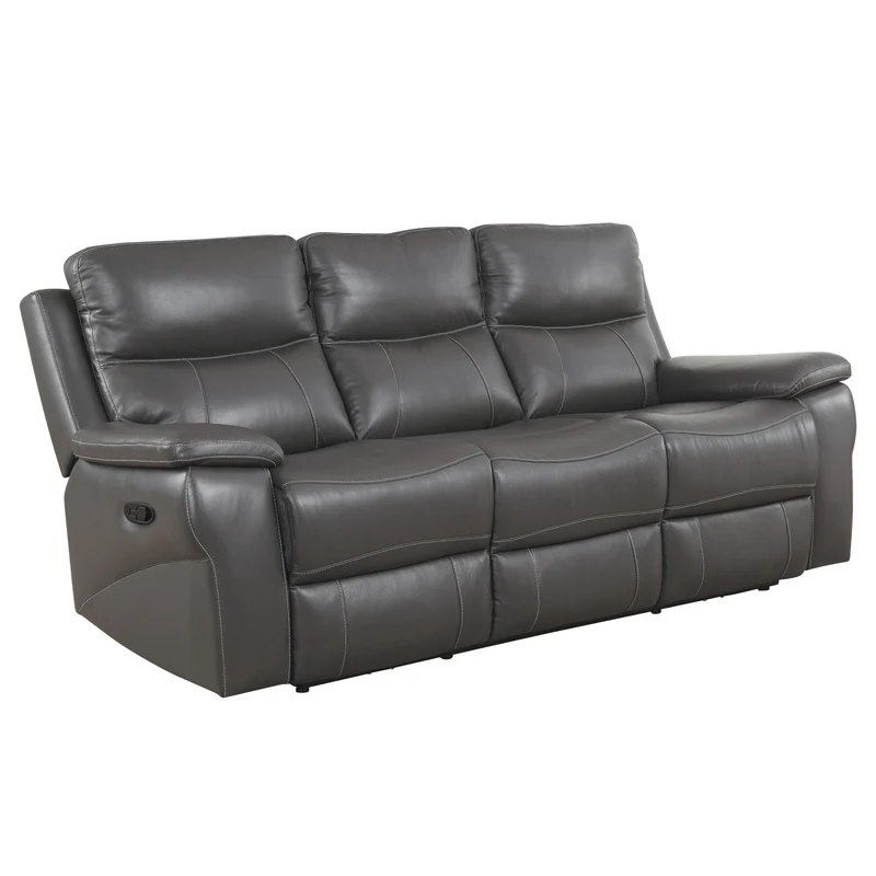 Furniture of America Lila Reclining Leather Match Sofa CM6540-SF
