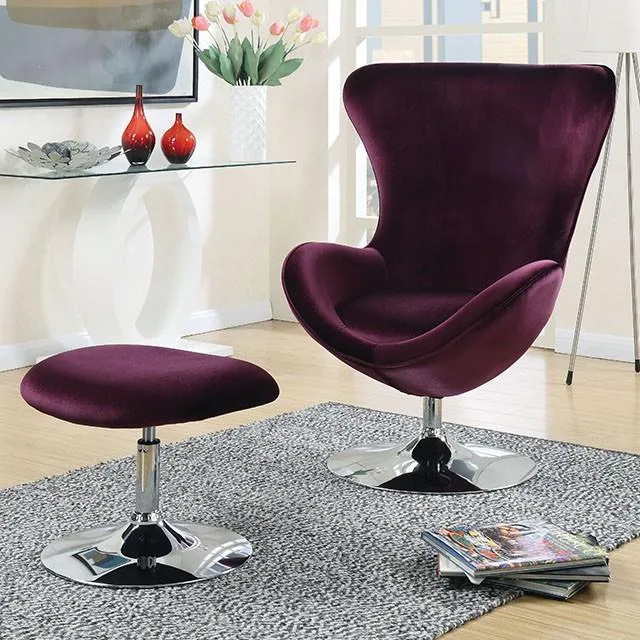 Furniture of America Eloise CM-AC6841 Chair w/ Ottoman