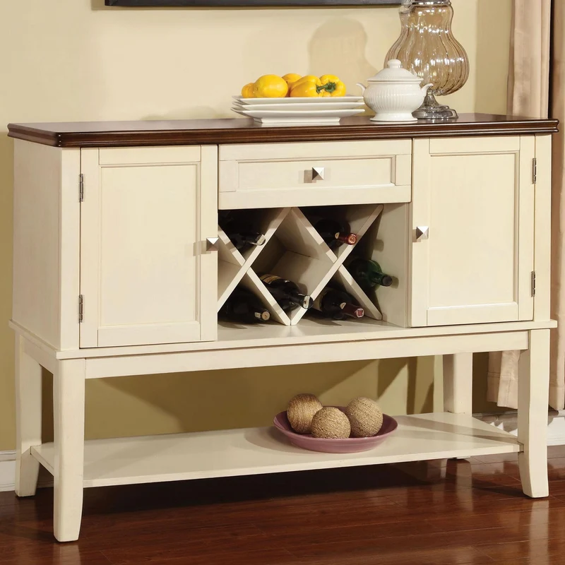 Furniture of America Dover Server CM3326WC-SV