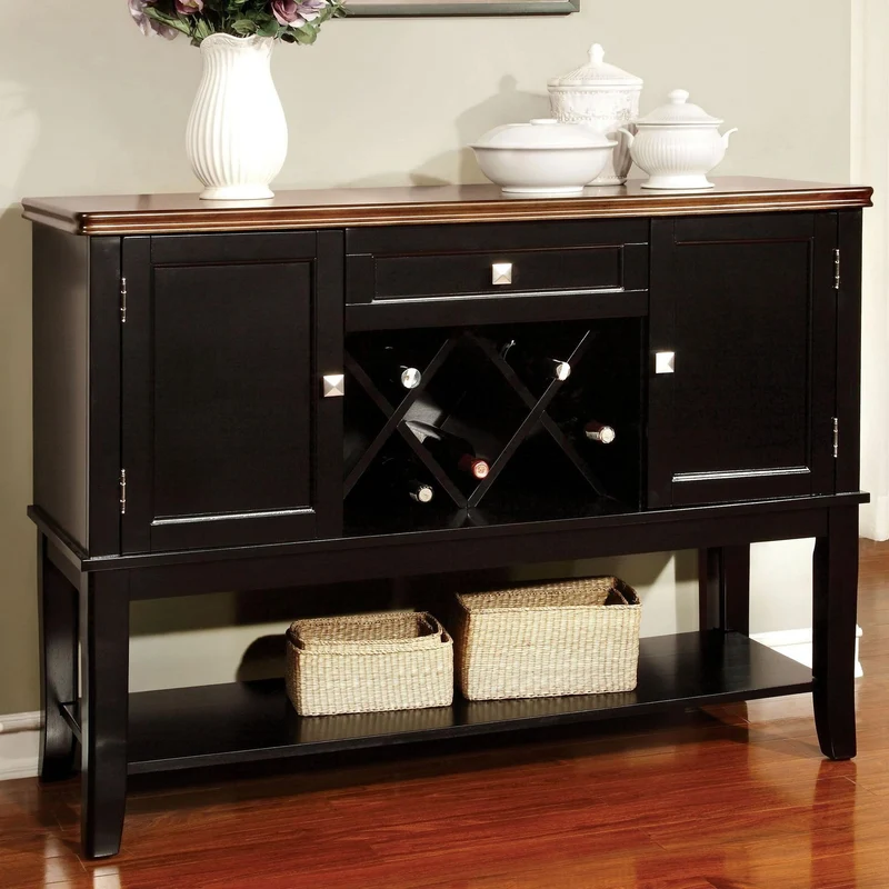 Furniture of America Dover Server CM3326BC-SV