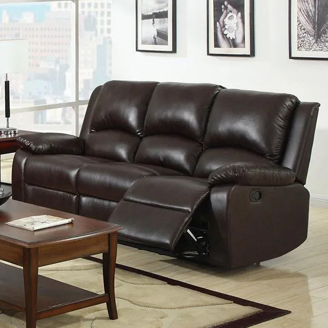 Furniture of America Oxford Reclining Leatherette Sofa CM6555-S