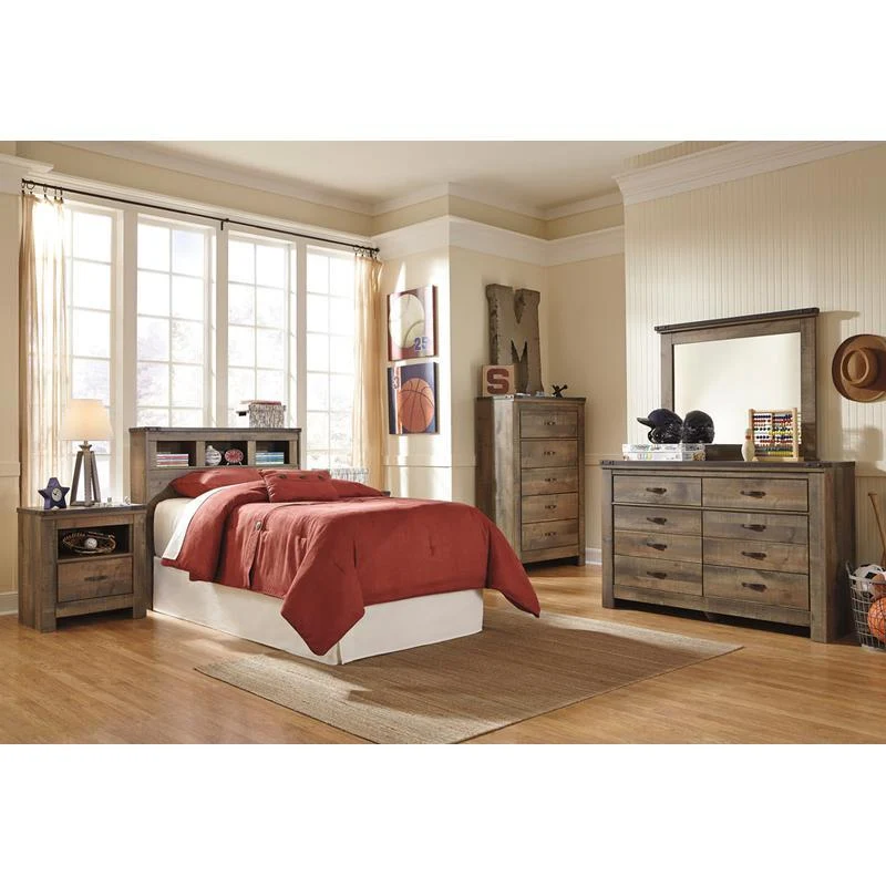 Signature Design by Ashley Trinell B446-63 Twin Bookcase Headboard