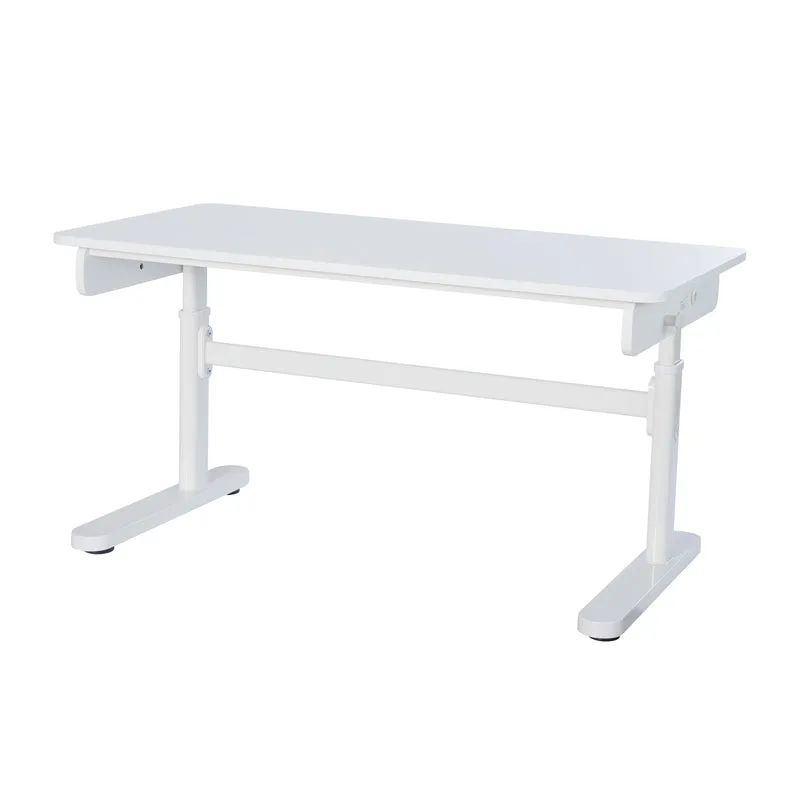 Kinderschreibtisch Basic - Höhenverstellbar - Ergonomisches Design - Ohne Schublade - Weiß