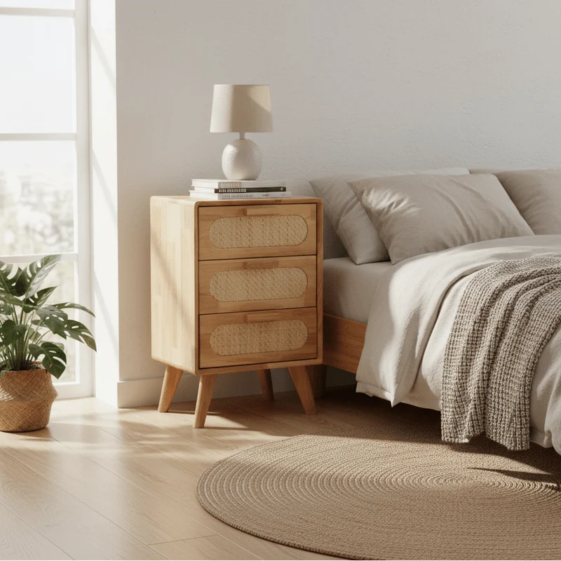 Cómoda Rattan 3 Gavetas 40x30x63 JACARTA