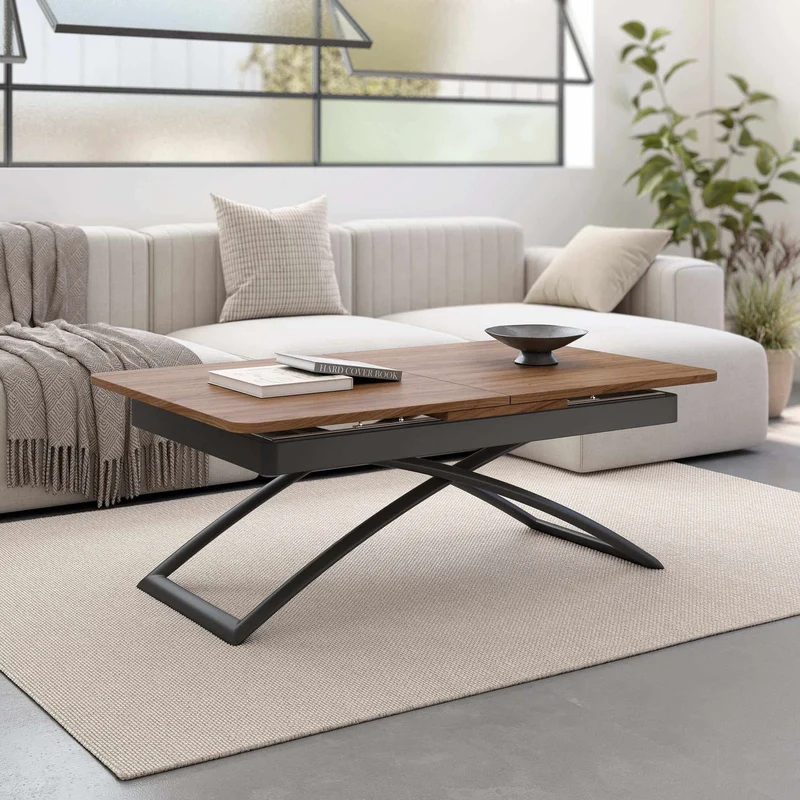 Mesa centro elevable extensible mod. CINZIA