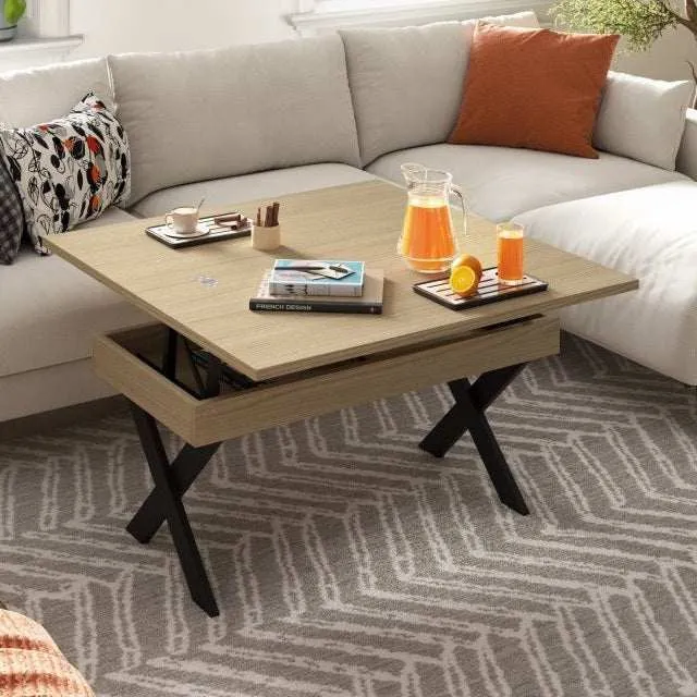Mesa elevable convertible pata metal X DONATA