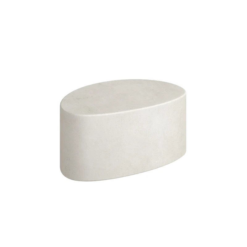 Mesa de salón Varzy - MicroSkin - Latte - Mediana - B65 x D45 x H30 cm