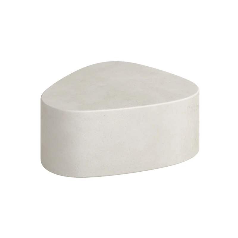 Mesa de centro Varzy - MicroSkin - Latte - Grande - B75 x D70 x H30 cm