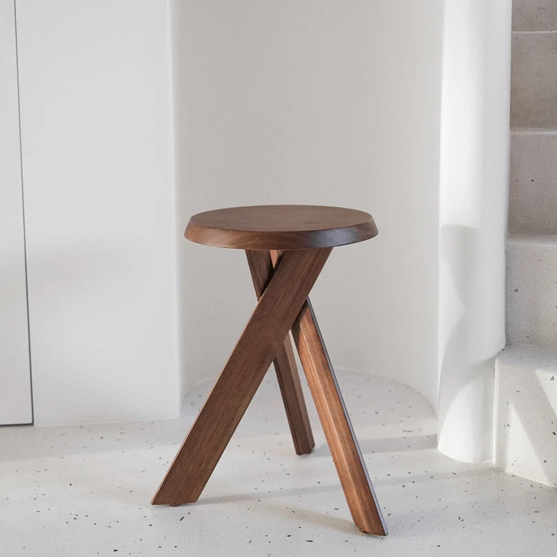 Mesa auxiliar Pannes - Madera de acacia - Color nogal