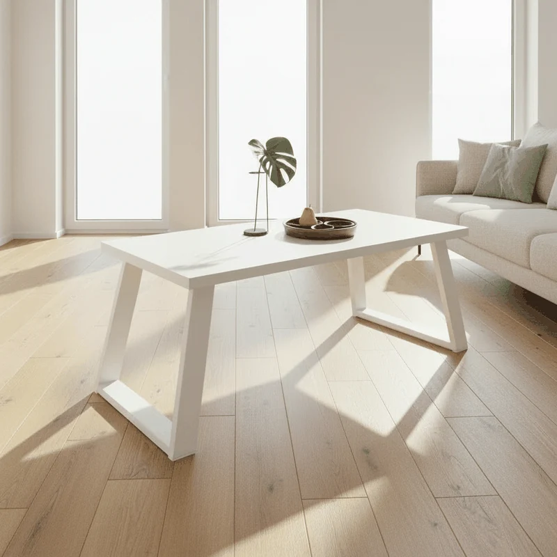 Mesa de centro fija patas metálicas GIADA