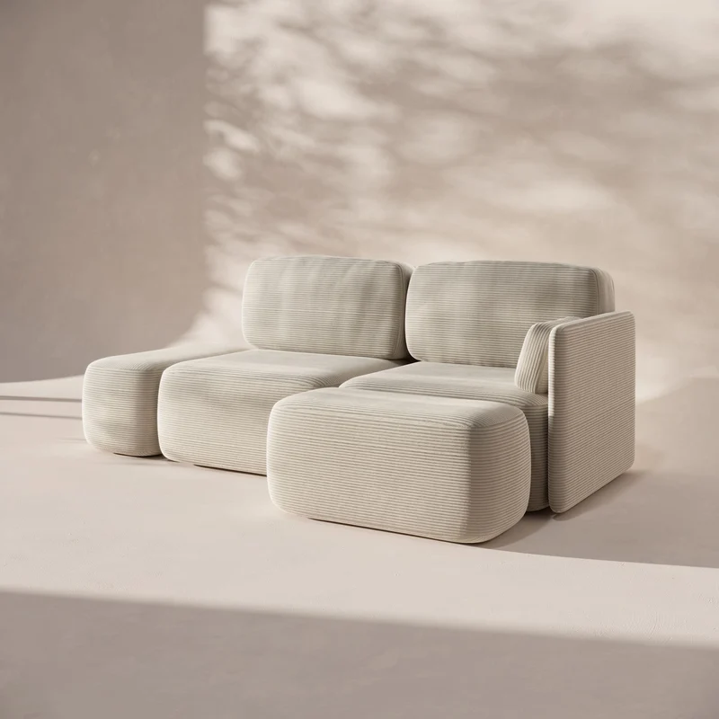 Pummba I - 3 plazas con 1 Brazo Estrecho y 2 Minipuffs