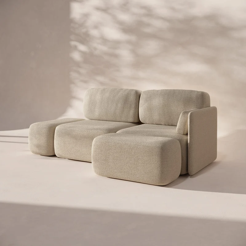 Pummba I - 3 plazas con 1 Brazo Estrecho y 2 Minipuffs