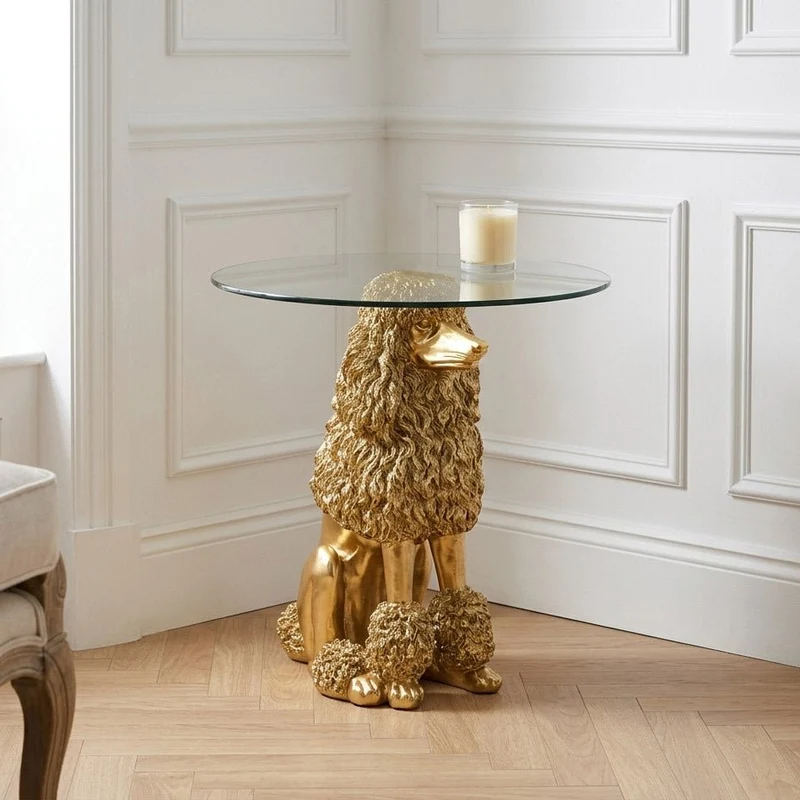 Mesa de Apoio Caniche Dourado
