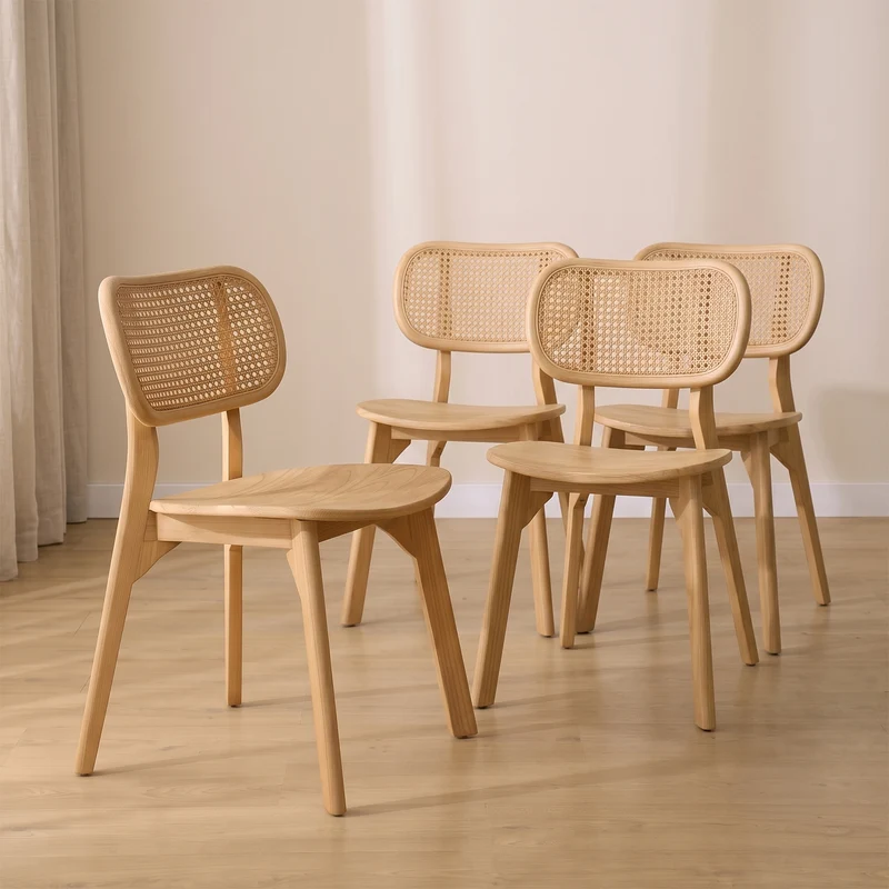 Pack 4 sillas Dari Wood