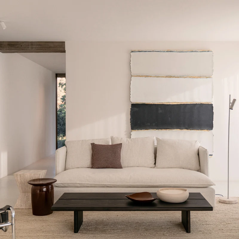 Mesa de centro Arlen - Madera de fresno - 160 cm - Color madera ahumada