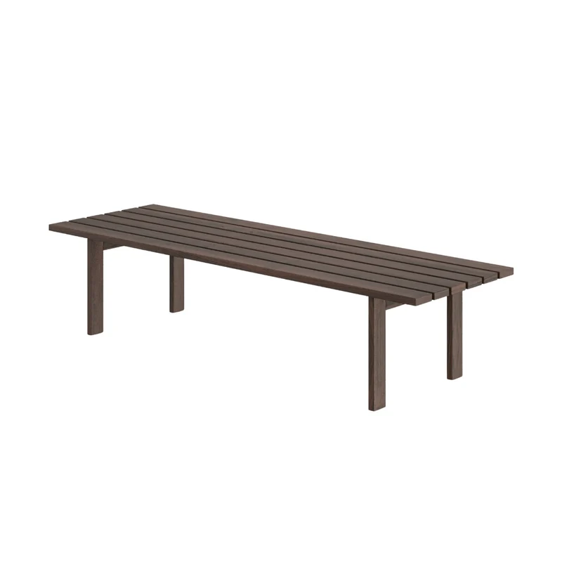 Mesa de centro Melanie - Madera de fresno - Color de madera ahumada - 140 cm