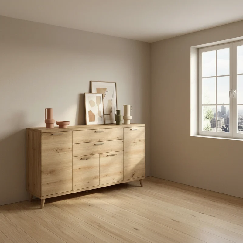 Aparador salón 4 puertas y 2 cajones BOLONIA 160 cm