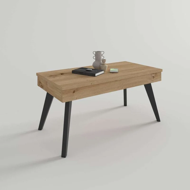 Mesa de Centro elevable patas metálicas mod. COSTANZA