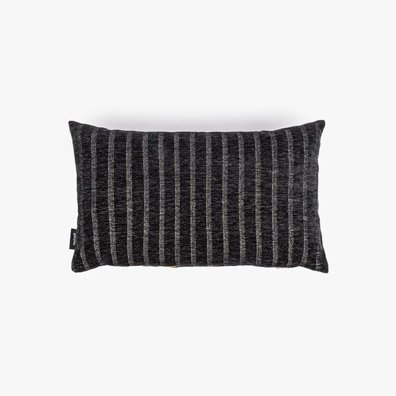 Capa de Almofada Riscas Preto ALBA