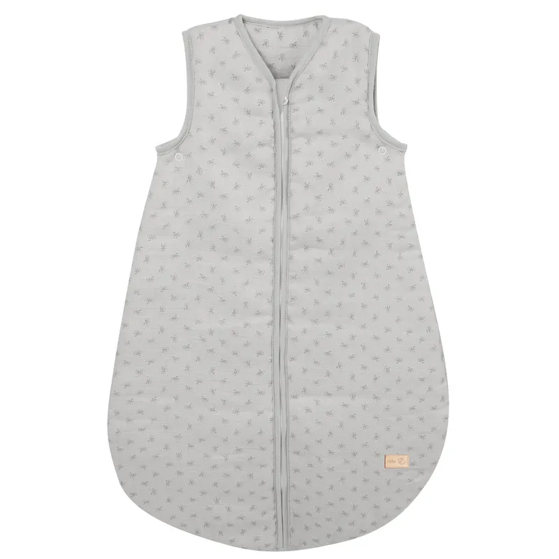 Organic Schlafsack 'Lil Planet' - 70 - 110 cm - Bio-Musselin (GOTS) - Silbergrau