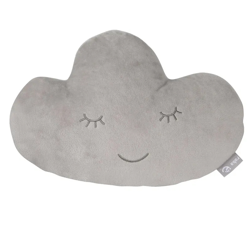 Kuschelkissen Wolke 'roba Style', Silbergrau, flauschiges Dekokissen für Baby- & Kinderzimmer