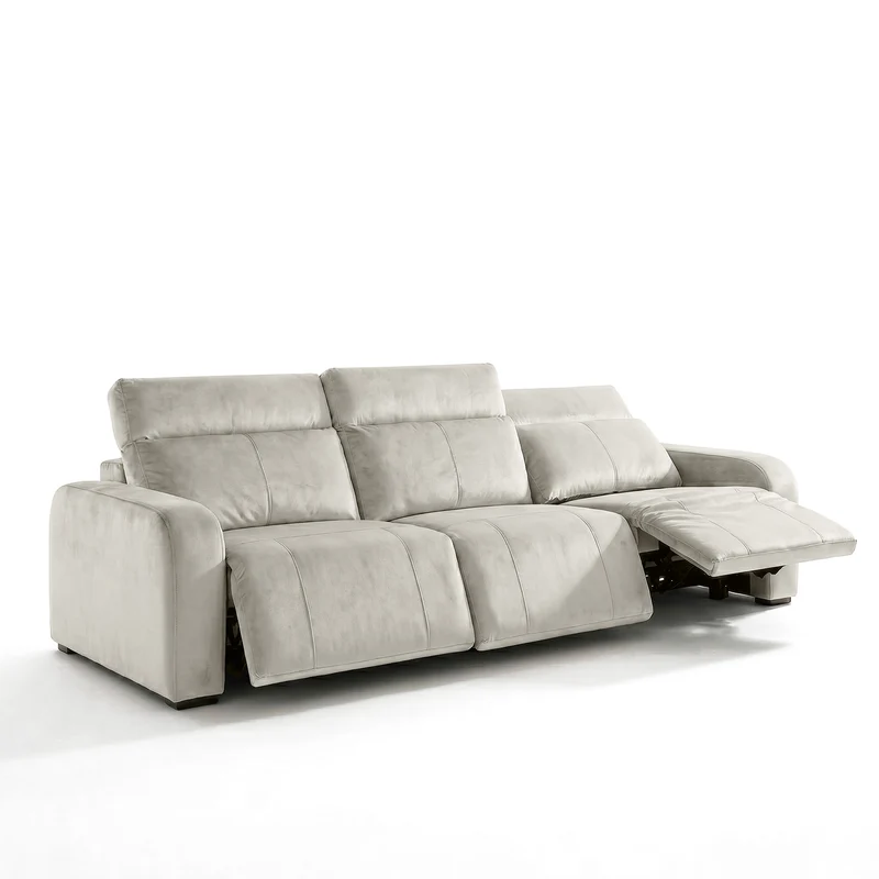 Sofá 3 Cuerpos Trivor Tela Beige - 3.12m a Confección