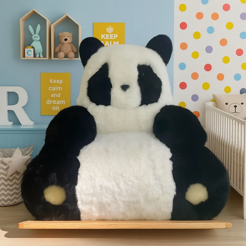 Panda Plush Rocking Chair