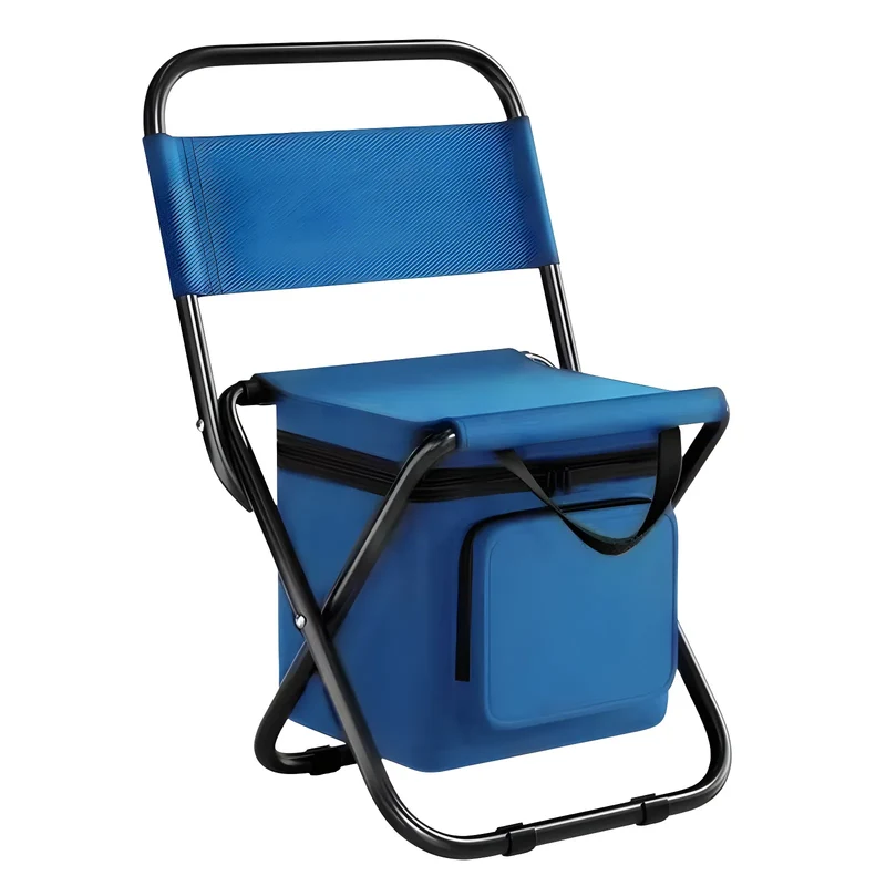 Built-in Cooling Bag Portable Folding Outdoor Stool