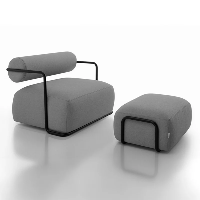Poltrona Zelazo + Pouf de Terraza
