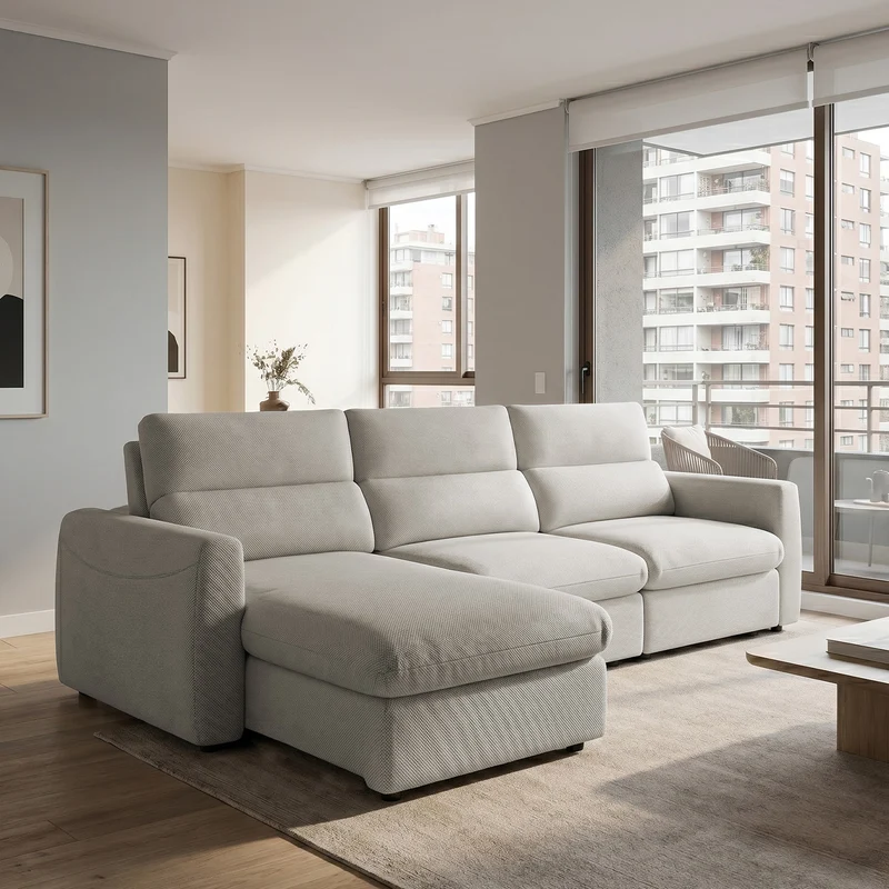 Sofá Extensible y Reclinable Paris Premium Stock