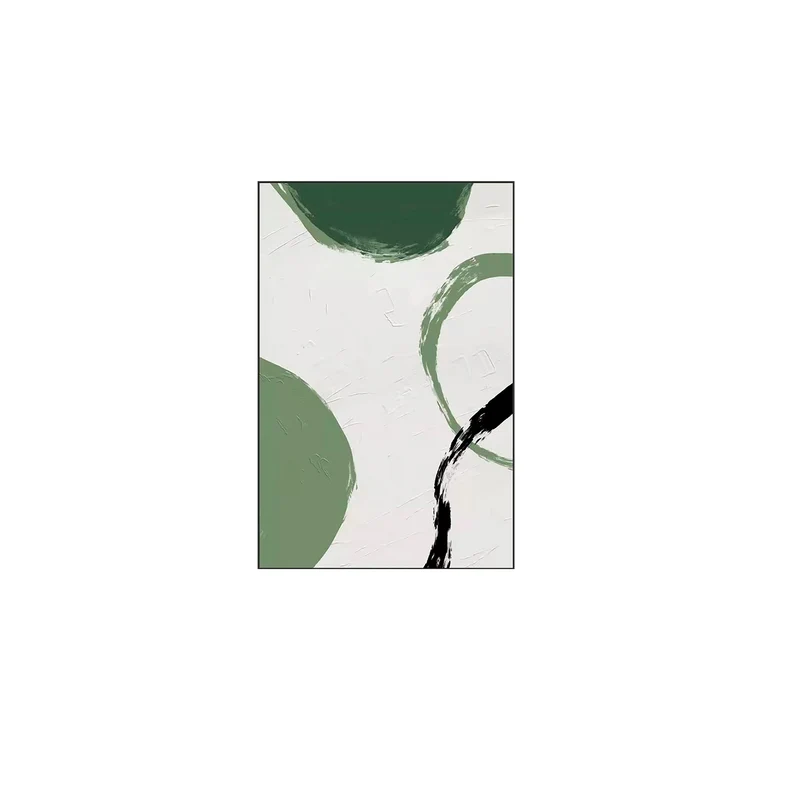 Cuadro Decorativo Abstracto Musgo
