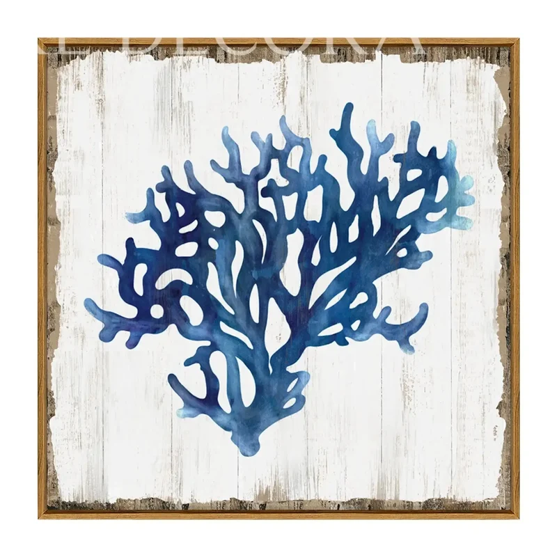 Cuadro Coral Azul