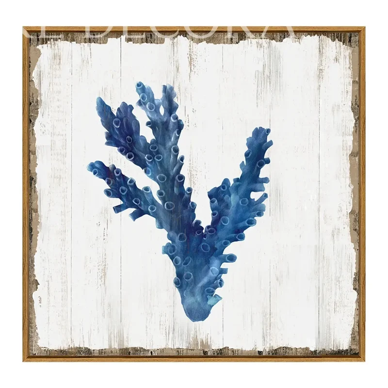 Cuadro Coral Azul