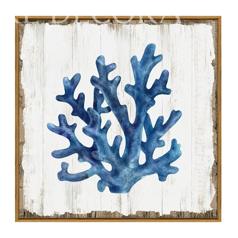 Cuadro Coral Azul