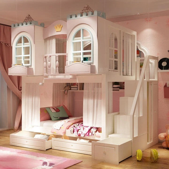 Royal Princess Castle Bunk Bed