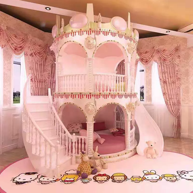 Dream Castle Majestic Slide Kids Bunk Bed