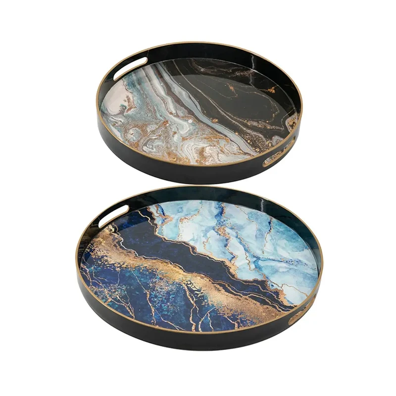 Bandejas Decorativas Símil Mármol - Set de 2