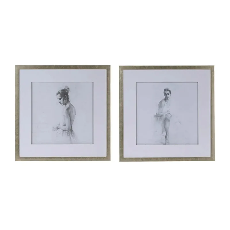 Cuadro de Bailarina Ballet - Set de 2
