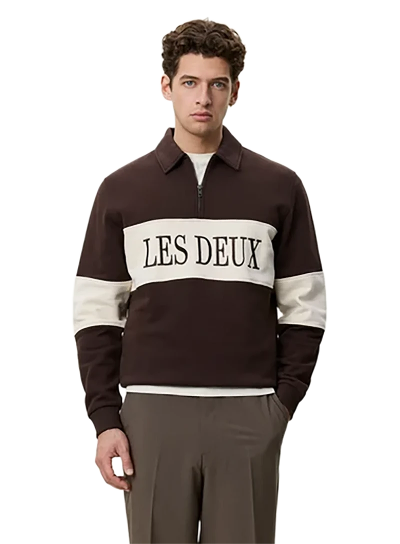 Polo Zipper Rugby Sweatshirt