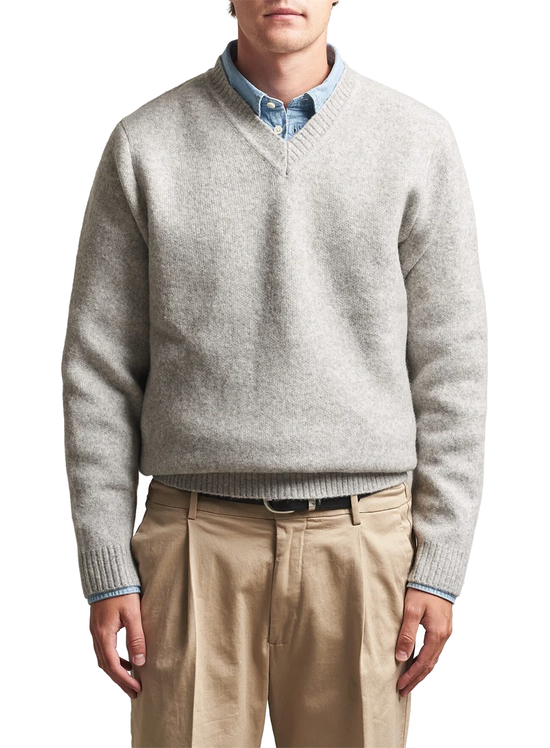 Jersey Melange V-neck