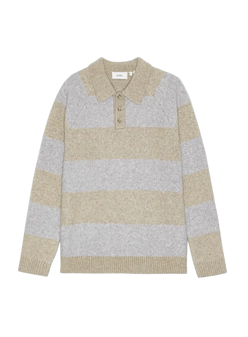 Polo Striped Melange Knitted