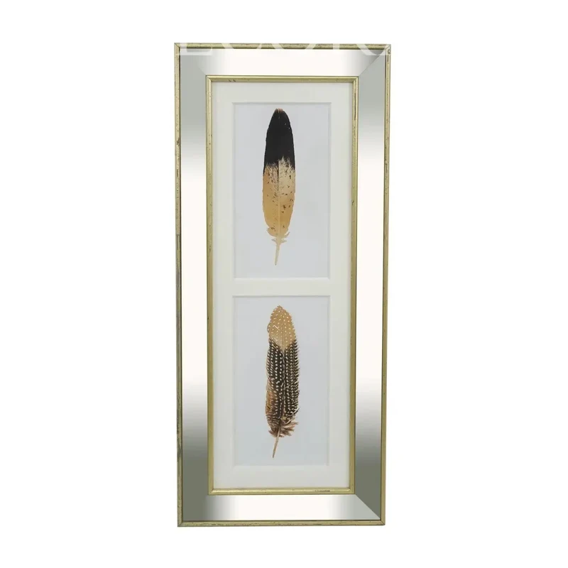 Cuadro Doble Pluma con Paspartú