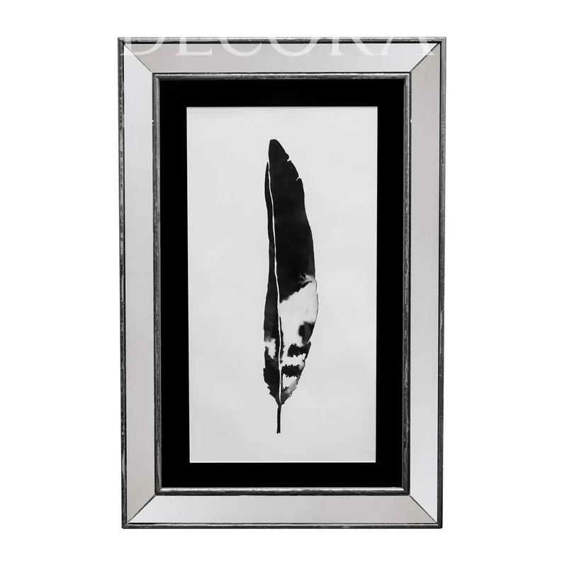 Cuadro Pluma Marco Espejo