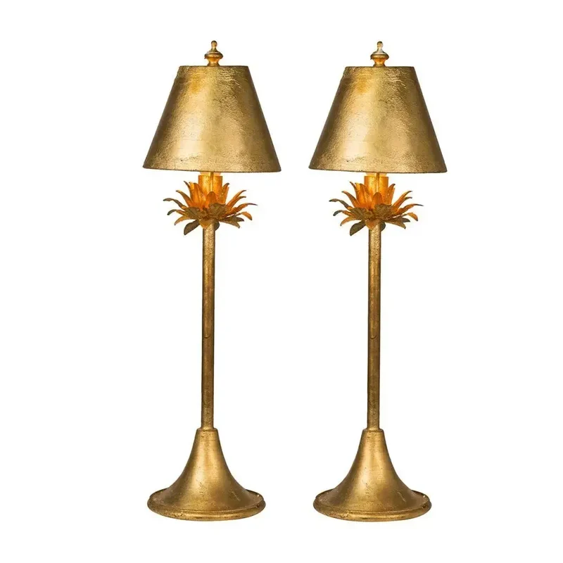 Lámpara color oro - Set de 2